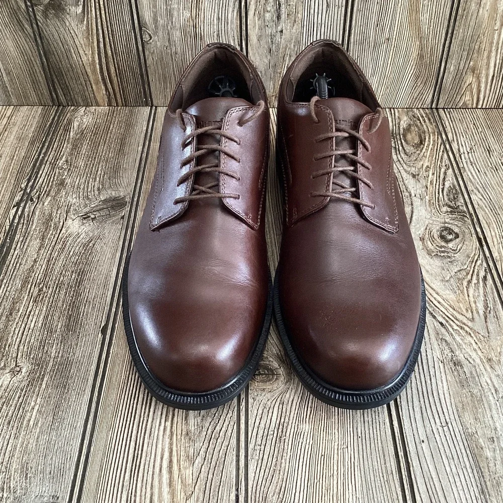 Dunham Men's Jericho Burlington Leather Waterproof Oxford Shoes MCT410SB Size 12
